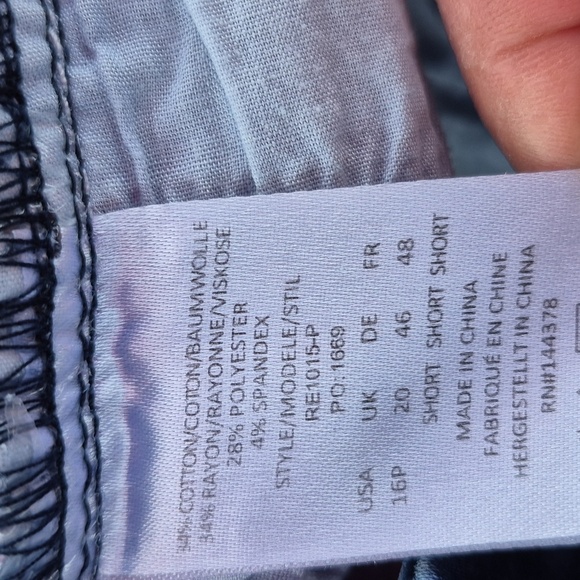 Rekucci Stretch Waist Straight Leg Jeans Sz 16 P 5 Pockets Gently Loved - Picture 9 of 9